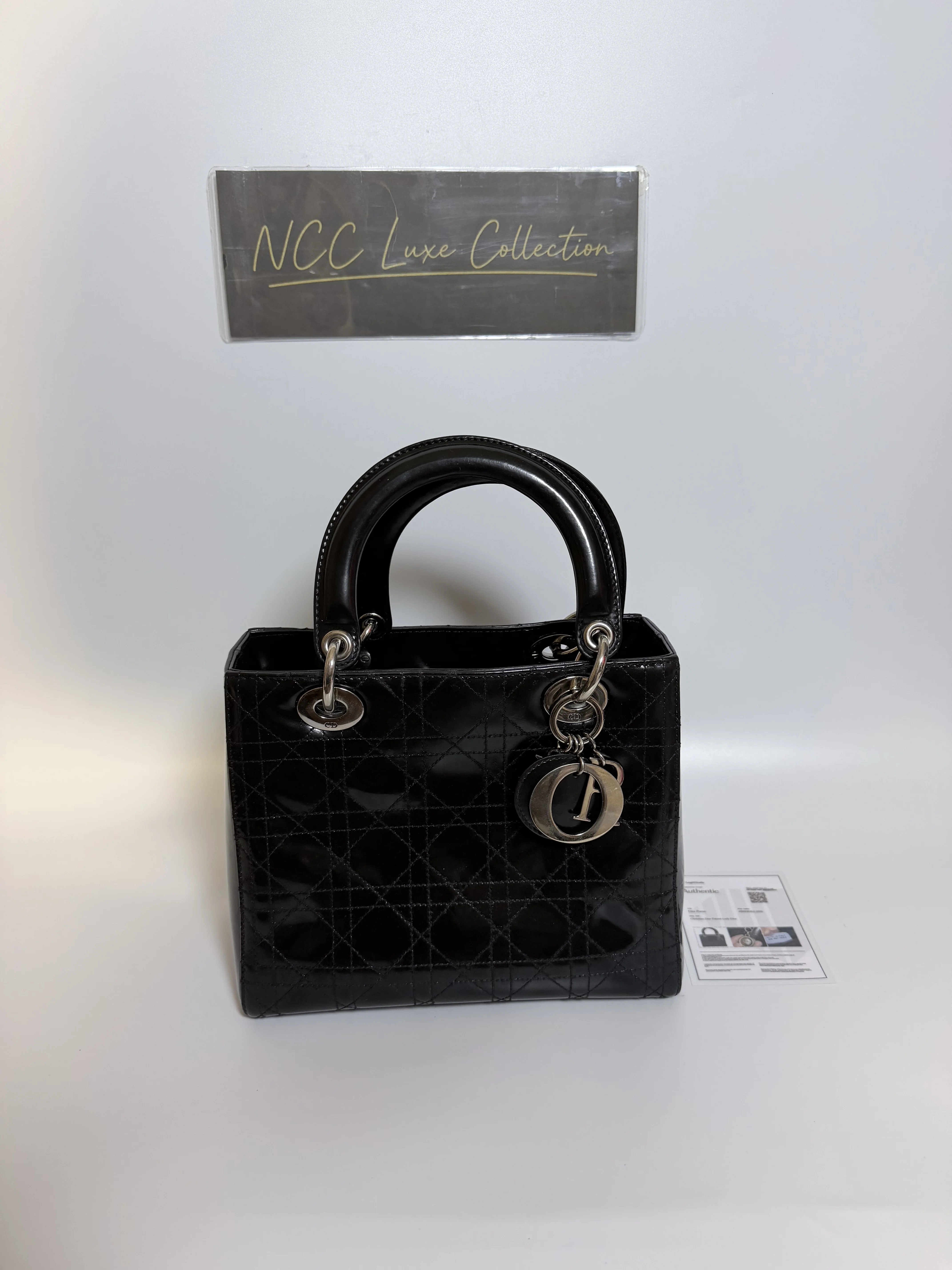 Ladyb Dior Black Patent Cannage