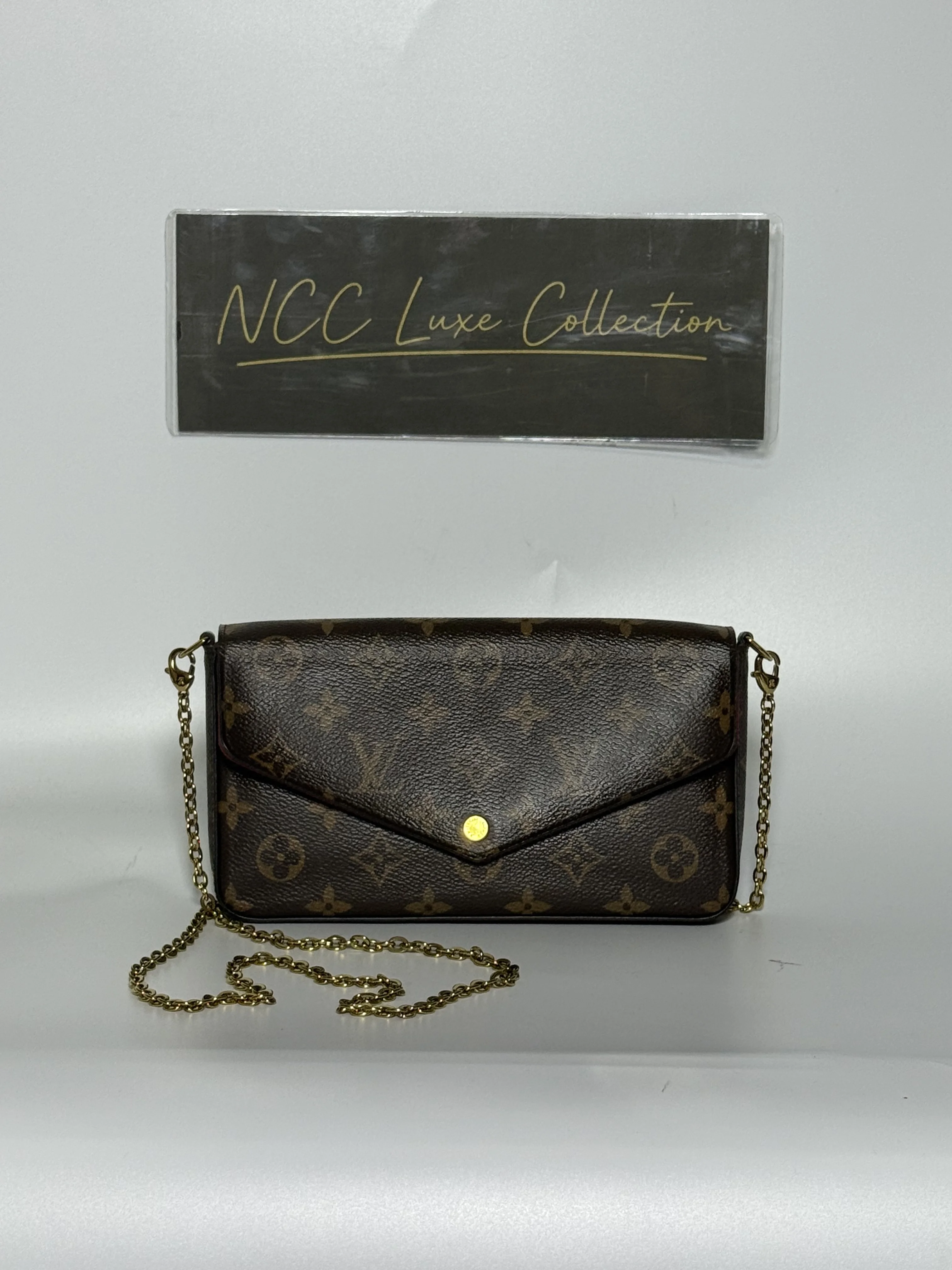 Louis Vuitton Félicie Pochette in signature monogram canvas