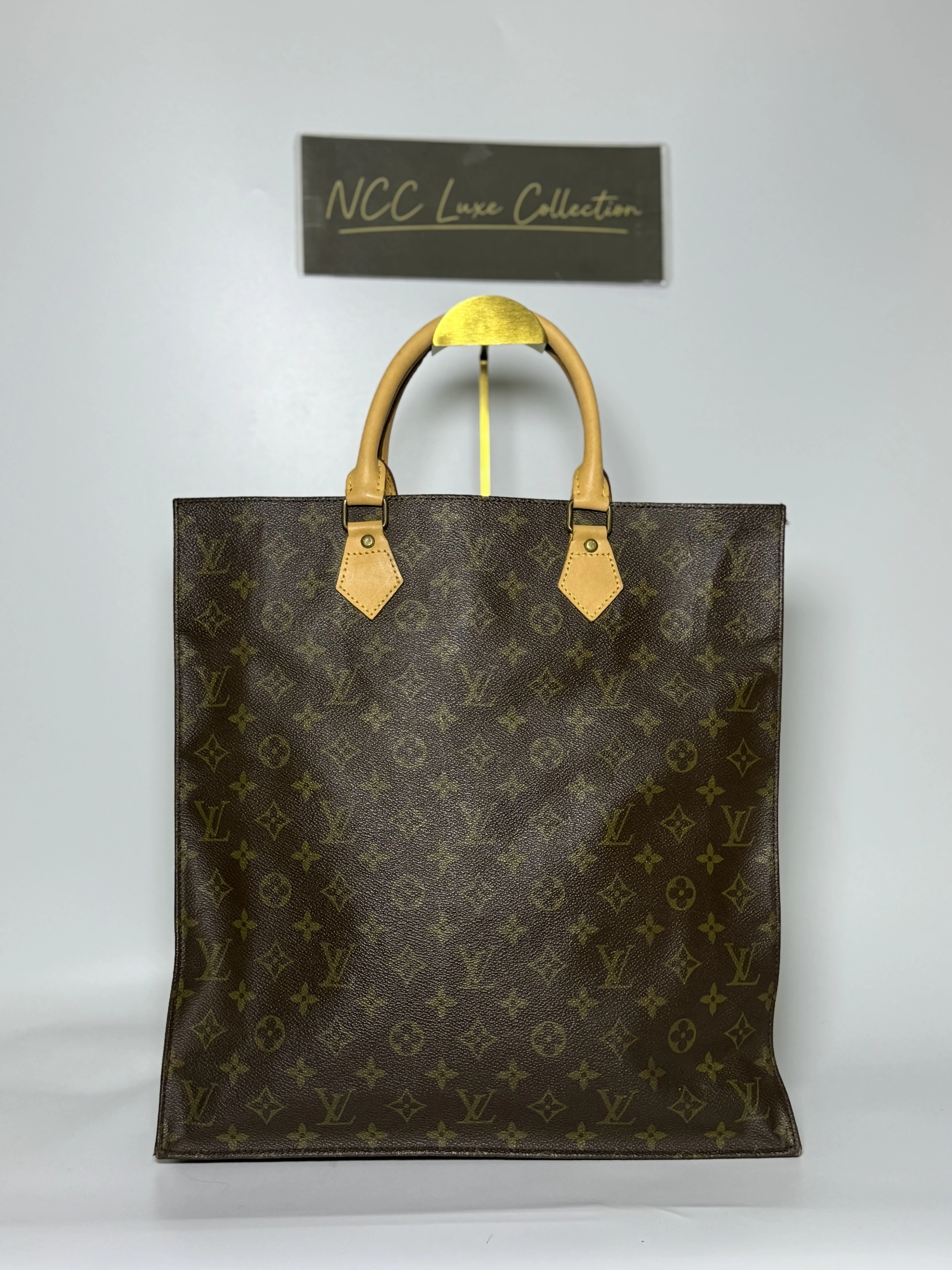 Louis Vuitton Vtg Monogram Canvas Sac Plat Tote