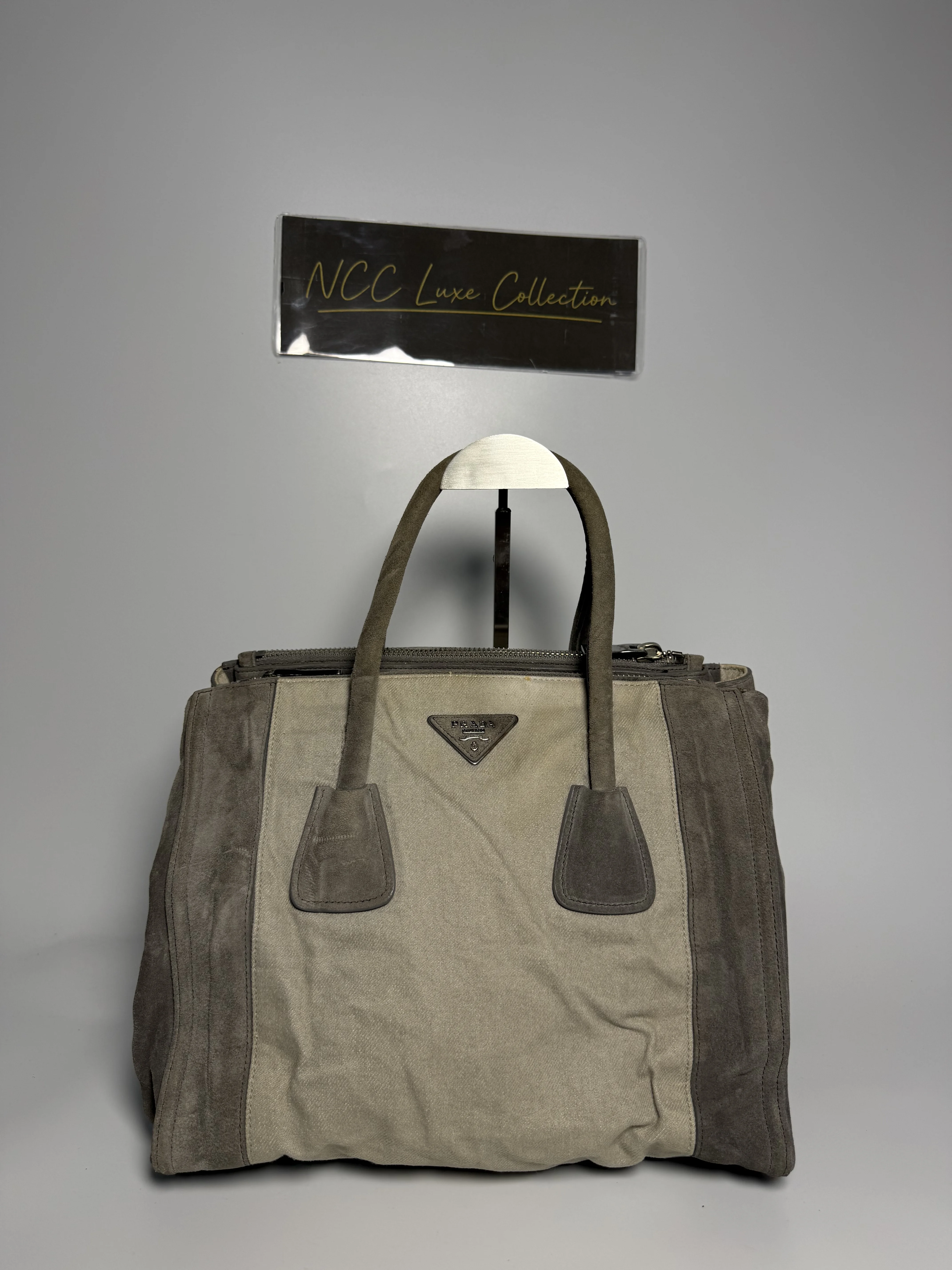 Prada Canapa Scamosciata Tote